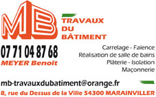 Carte de visites © MB Travaux du Bâtiment